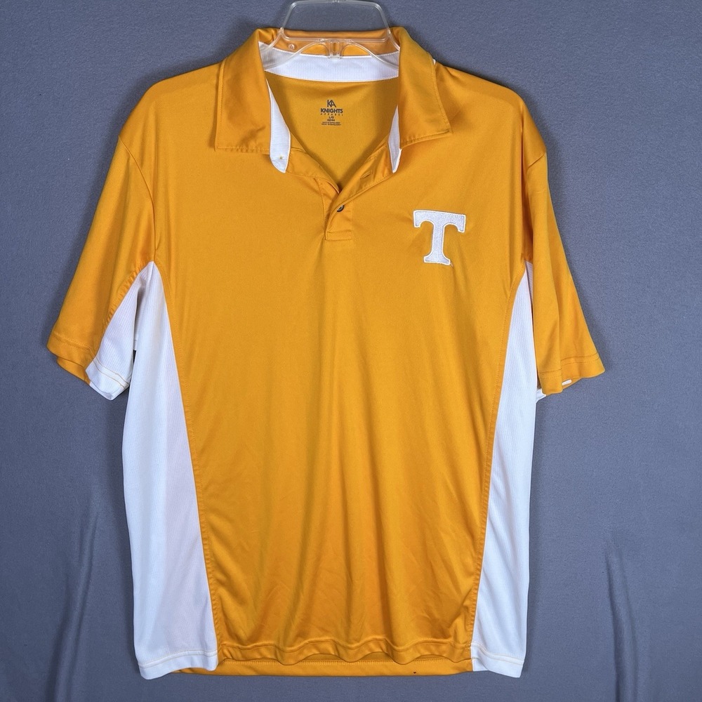 Tennessee Volunteers UT Vols Orange Logo Men's L Polo Shirt KA‎ Knights Apparel
